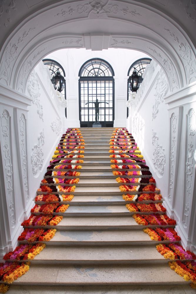 Blumendekorationen in der Zweigstelle – Wien 3 Zweigstelle – Wien