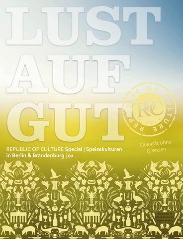 LUST AUF GUT Magazin | Special: Speisekulturen in Berlin und Brandenburg 01